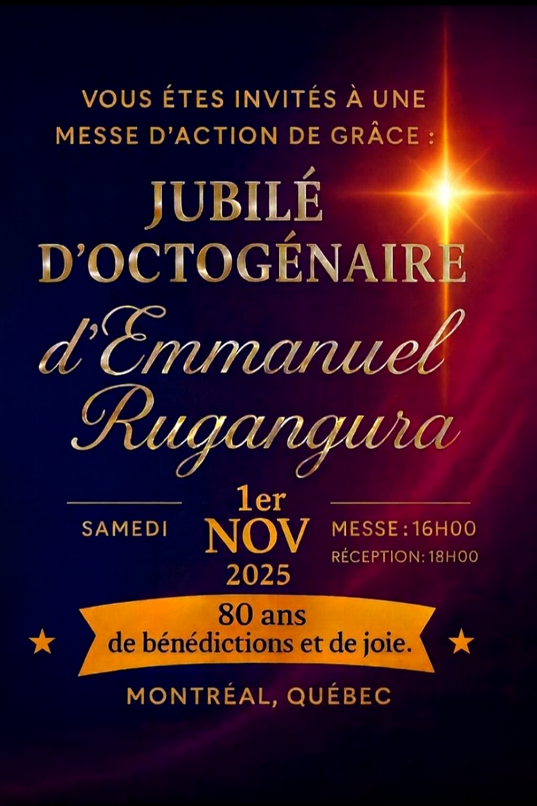 Jubilé d'Octogénaire d'Emmanuel Rugangura